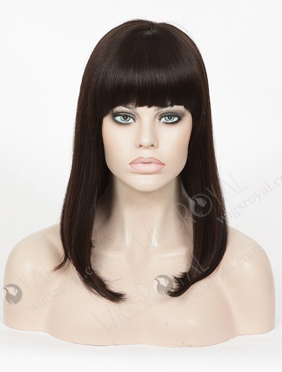 Chic Bob Style Glueless Wig With Bangs GL-07015-3166