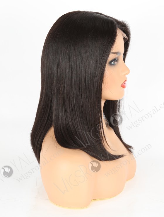 In Stock Indian Remy Hair 14" Bob Straight Natural Color 5"×5" HD Lace Closure Wig CW-01008-3223