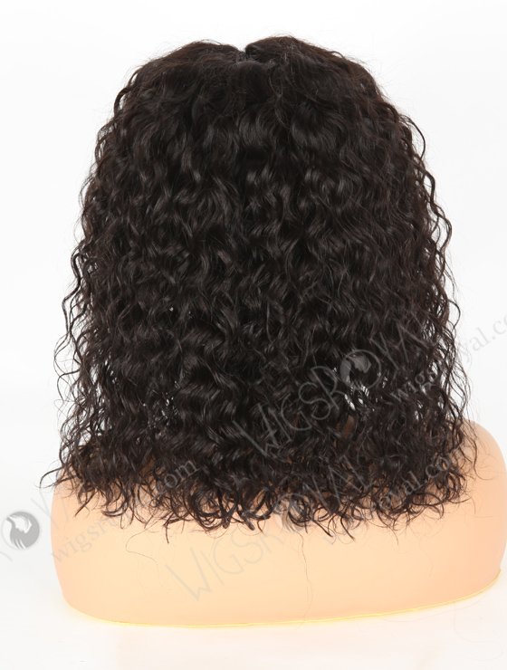 In Stock Indian Remy Hair 14" Water Wave Natural Color 5"×5" HD Lace Closure Wig CW-01007-3217