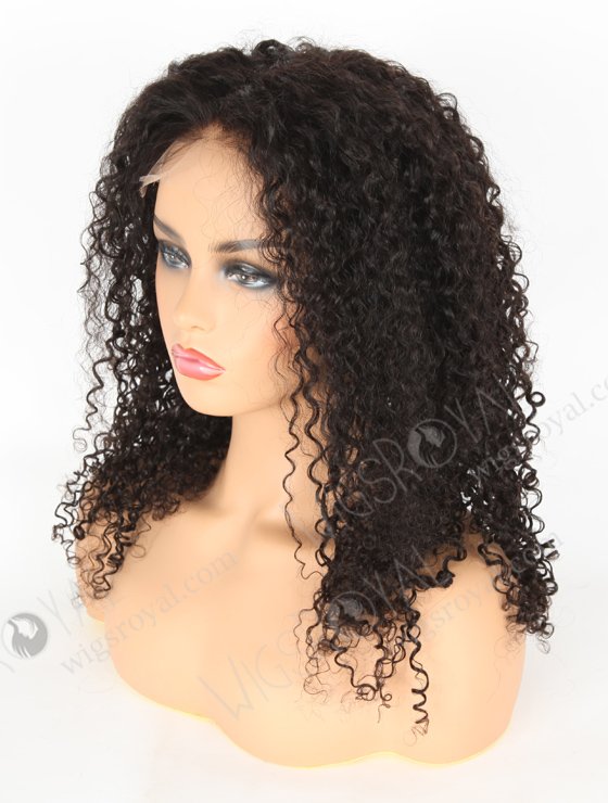 In Stock Indian Remy Hair 20" Tight Pissy Natural Color 5"×5" HD Lace Closure Wig CW-01013-3494