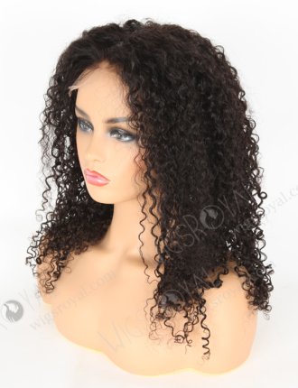 In Stock Indian Remy Hair 20" Tight Pissy Natural Color 5"×5" HD Lace Closure Wig CW-01013