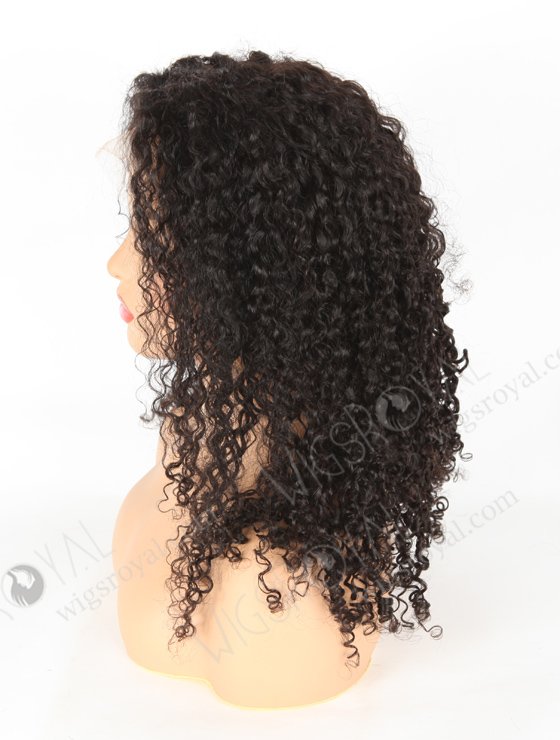 In Stock Indian Remy Hair 20" Tight Pissy Natural Color 5"×5" HD Lace Closure Wig CW-01013-3496