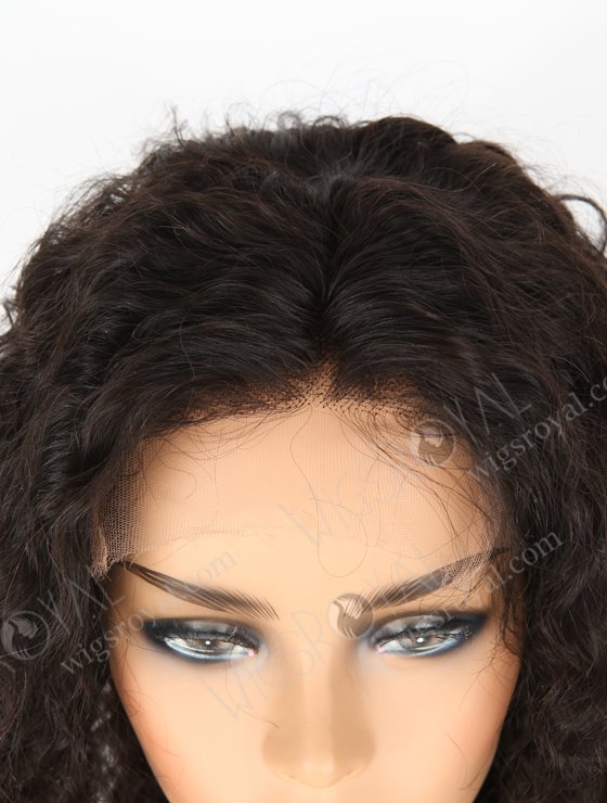 In Stock Indian Remy Hair 16" Deep Wave Natural Color 5"×5" HD Lace Closure Wig CW-01003-3158