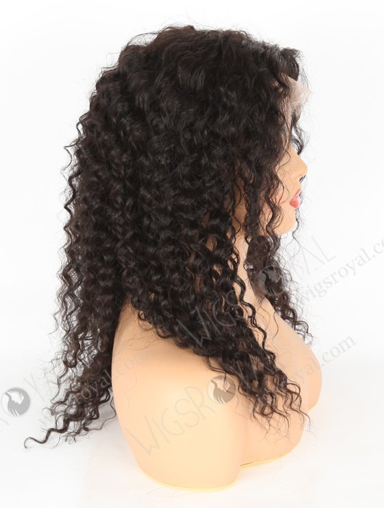 In Stock Indian Remy Hair 16" Deep Wave Natural Color 5"×5" HD Lace Closure Wig CW-01003-3161