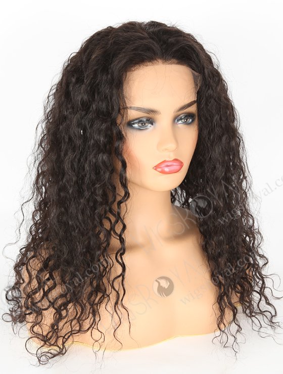 In Stock Indian Remy Hair 20" Molado Curly Natural Color HD Lace Closure Wig CW-01016-3544