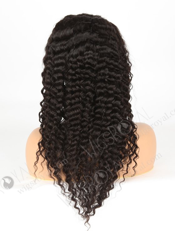 In Stock Indian Remy Hair 18" Deep Wave Natural Color 5"×5" HD Lace Closure Wig CW-01004-3174