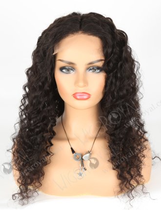 In Stock Indian Remy Hair 22" Deep Body Wave Natural Color 5"×5" HD Lace Closure Wig CW-01002
