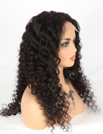 In Stock Indian Remy Hair 22" Deep Body Wave Natural Color 5"×5" HD Lace Closure Wig CW-01002