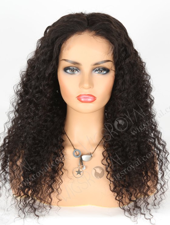 In Stock Indian Remy Hair 22" Deep Wave Natural Color 5"×5" HD Lace Closure Wig CW-01006-3203