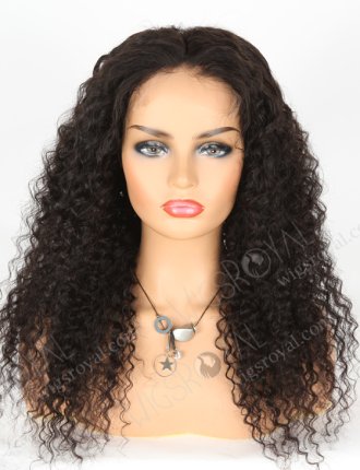 In Stock Indian Remy Hair 22" Deep Wave Natural Color 5"×5" HD Lace Closure Wig CW-01006