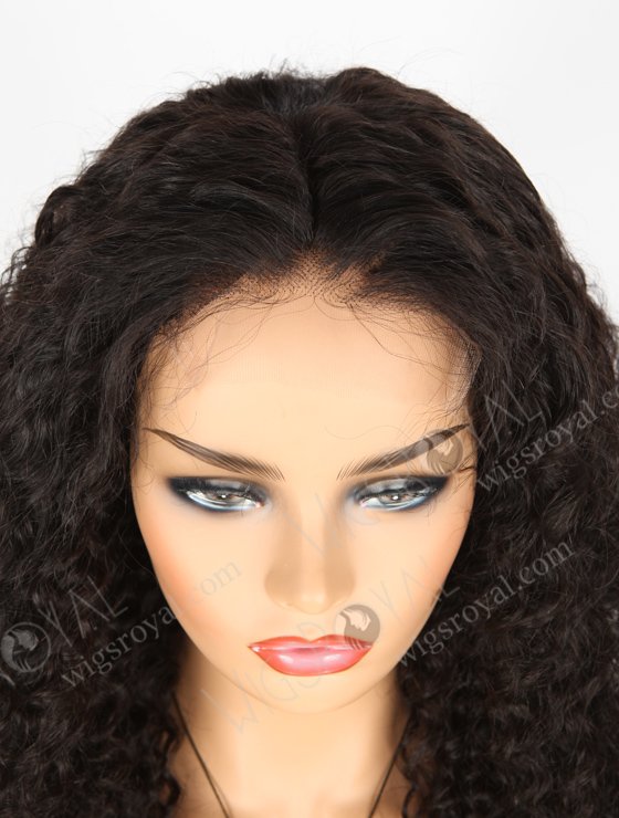 In Stock Indian Remy Hair 22" Deep Wave Natural Color 5"×5" HD Lace Closure Wig CW-01006-3204