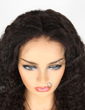 In Stock Indian Remy Hair 22" Deep Wave Natural Color 5"×5" HD Lace Closure Wig CW-01006