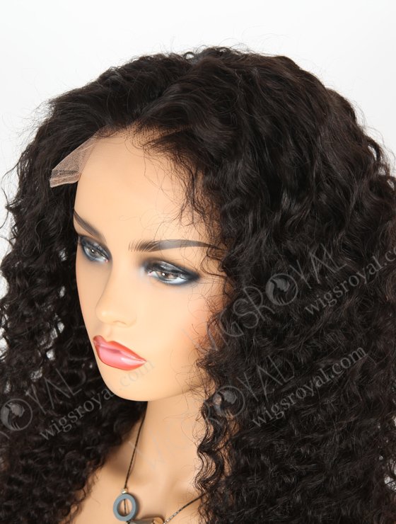In Stock Indian Remy Hair 22" Deep Wave Natural Color 5"×5" HD Lace Closure Wig CW-01006-3206