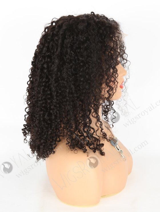 In Stock Indian Remy Hair 18" Tight Pissy Natural Color 5"×5" HD Lace Closure Wig CW-01012-3439