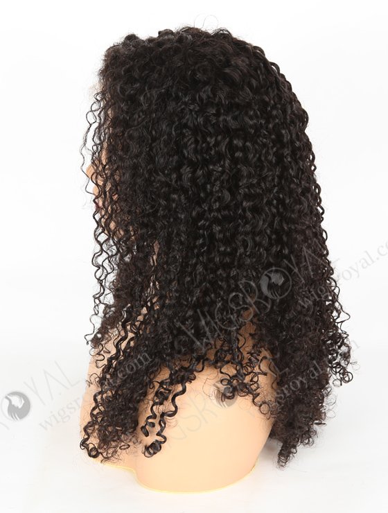 In Stock Indian Remy Hair 22" Tight Pissy Natural Color 5"×5" HD Lace Closure Wig CW-01014-3504