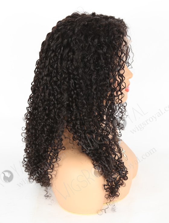 In Stock Indian Remy Hair 22" Tight Pissy Natural Color 5"×5" HD Lace Closure Wig CW-01014-3507