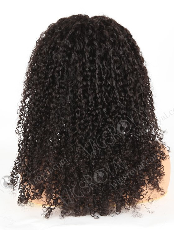 In Stock Indian Remy Hair 22" Tight Pissy Natural Color 5"×5" HD Lace Closure Wig CW-01014-3506
