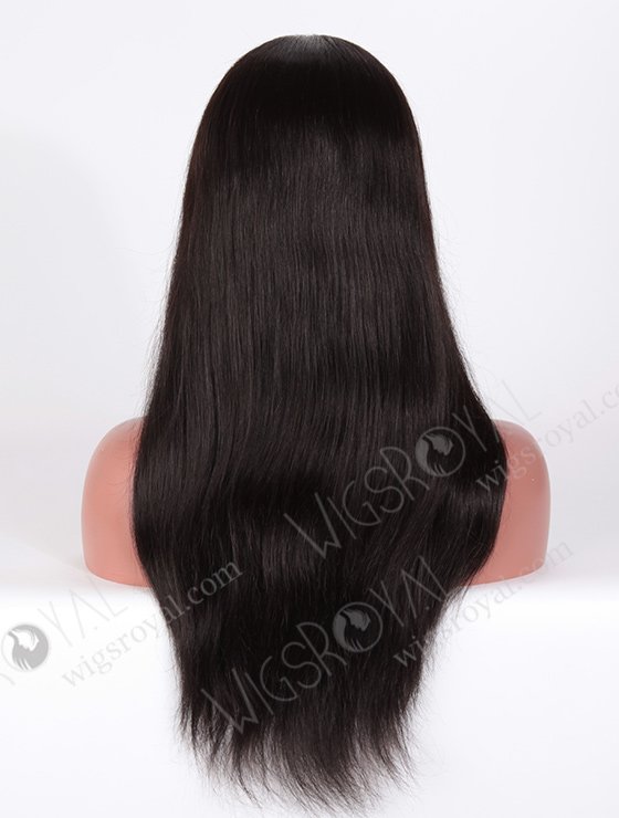In Stock Indian Remy Hair 18" Straight 1b# Color Silk Top Glueless Wig GL-01010-3365