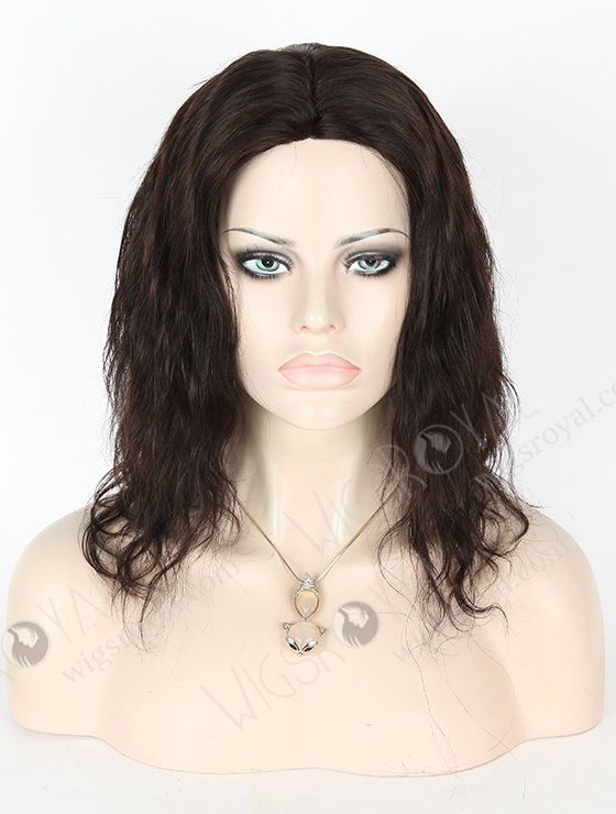 In Stock Indian Remy Hair 12" Natural Wave 1b# Color Full Lace Glueless Wig GL-01029-3319