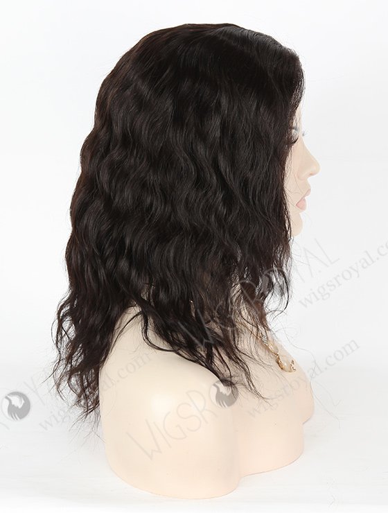 In Stock Indian Remy Hair 12" Natural Wave 1b# Color Full Lace Glueless Wig GL-01029-3322