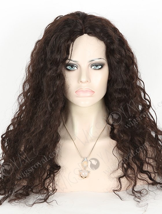 In Stock Indian Remy Hair 22" Loose Curl 2# Color Full Lace Glueless Wig GL-01033-3279