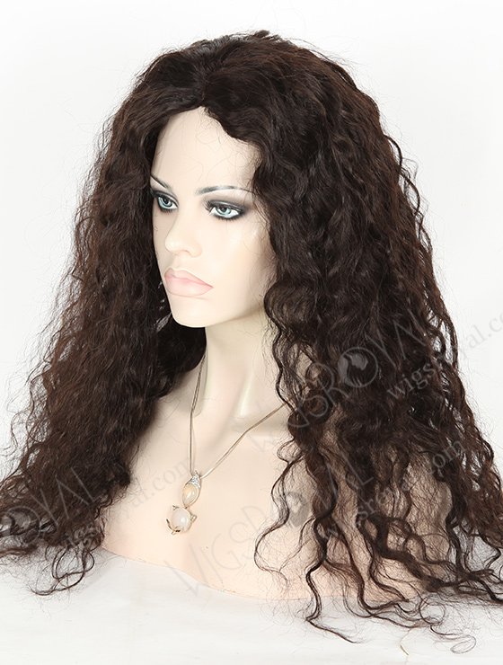 In Stock Indian Remy Hair 22" Loose Curl 2# Color Full Lace Glueless Wig GL-01033-3280