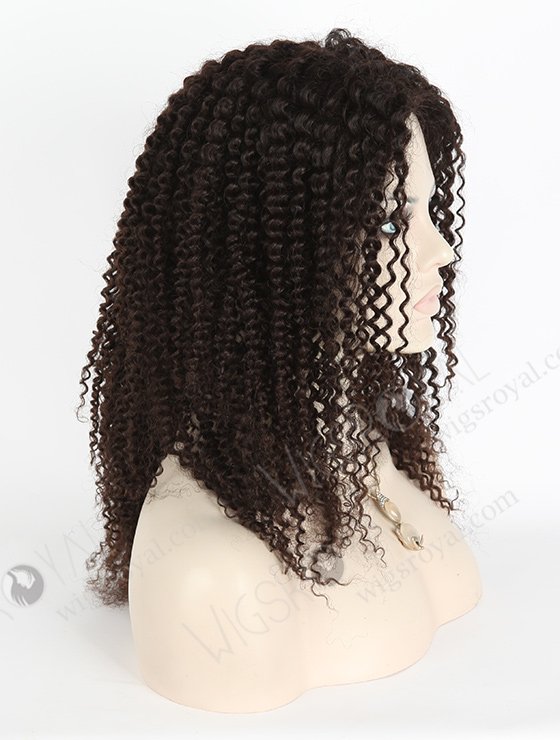 In Stock Indian Virgin Hair 18" Kinky Curl Natural Color Full Lace Glueless Wig GL-02006-3250