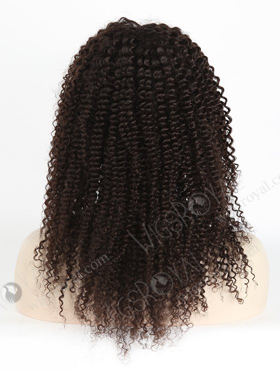In Stock Indian Virgin Hair 18" Kinky Curl Natural Color Full Lace Glueless Wig GL-02006-3251