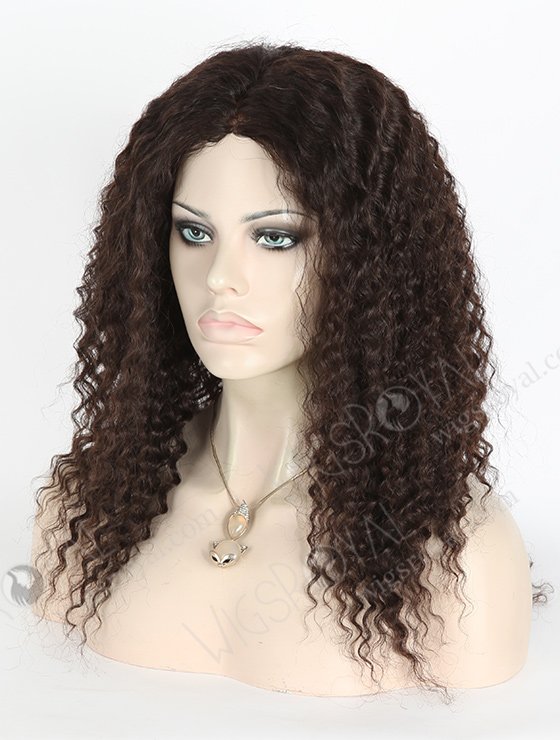 In Stock Indian Virgin Hair 18" Deep Wave Natural Color Full Lace Glueless Wig GL-02007-3254