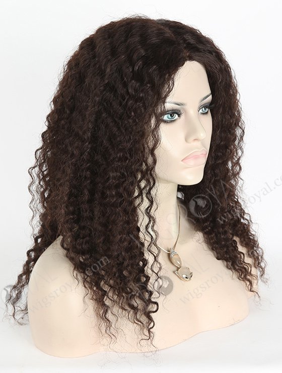In Stock Indian Virgin Hair 18" Deep Wave Natural Color Full Lace Glueless Wig GL-02007-3257