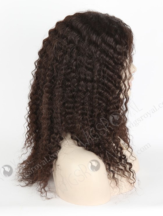 In Stock Indian Virgin Hair 18" Deep Wave Natural Color Full Lace Glueless Wig GL-02007-3260