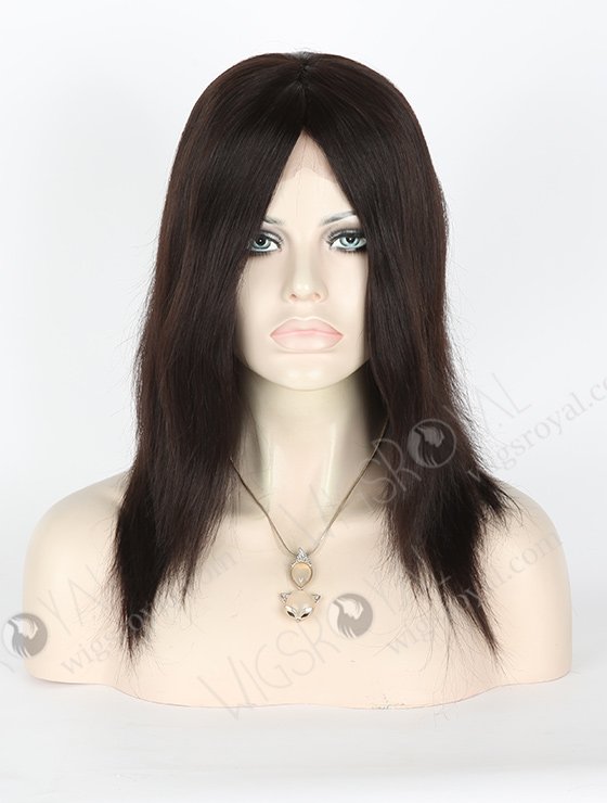 In Stock Indian Remy Hair 12" Straight 1b# Color Silk Top Glueless Wig GL-01037-3310