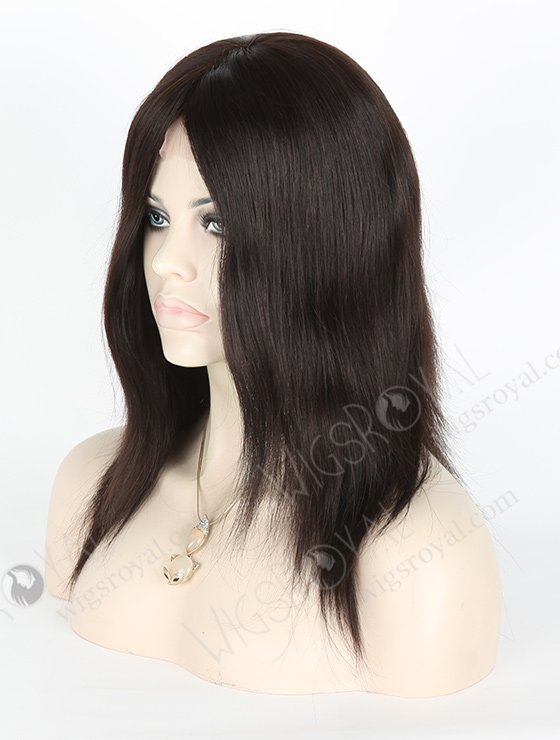 In Stock Indian Remy Hair 12" Straight 1b# Color Silk Top Glueless Wig GL-01037-3311