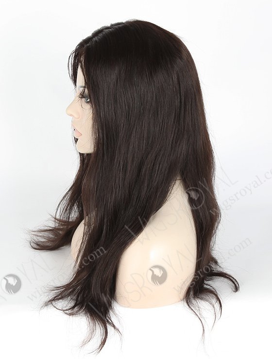 In Stock Indian Remy Hair 18" Natural Straight Natural Color Full Lace Glueless Wig GL-01003-3306