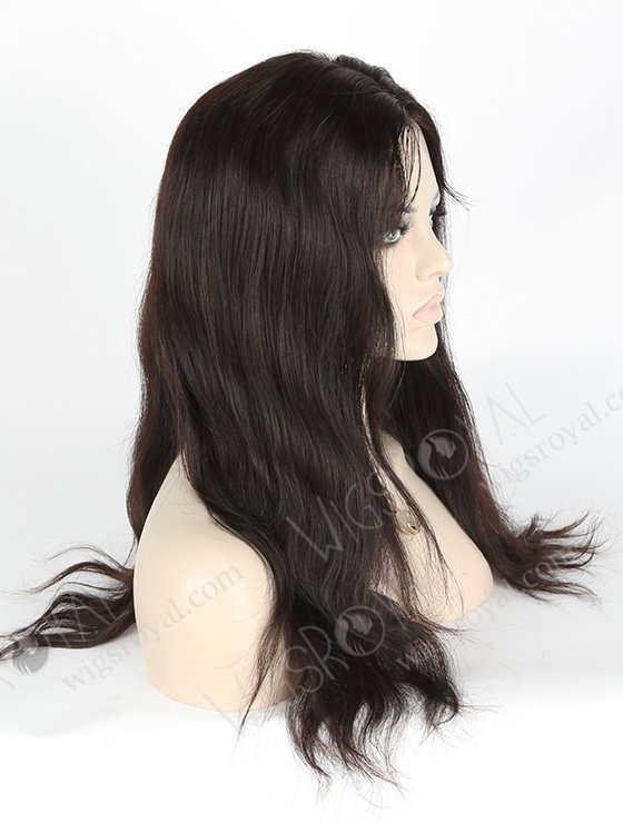 In Stock Indian Remy Hair 18" Natural Straight Natural Color Full Lace Glueless Wig GL-01003-3304