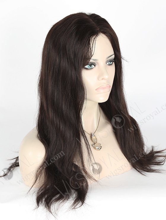 In Stock Indian Remy Hair 18" Natural Straight Natural Color Full Lace Glueless Wig GL-01003-3305