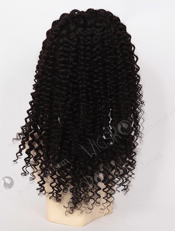 In Stock Indian Remy Hair 18" Tight Curl 1b# Color Silk Top Glueless Wig GL-01030-3384