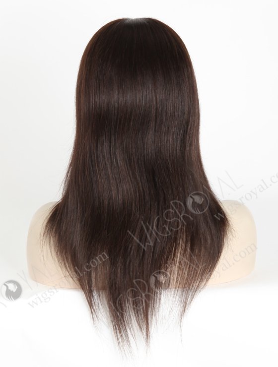 Best Human Hair Wigs Online 14 inch Dark Brown Real Hair Silk Top Glueless Wigs For Women GLL-08005-3432