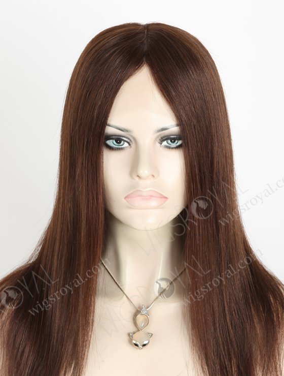 Good Wigs Online 16 Inch Colored Straight Human Hair Realistic Wigs For Women | In Stock European Virgin Hair 16" Straight 2a# Color Lace Front Silk Top Glueless Wig GLL-08006-3441