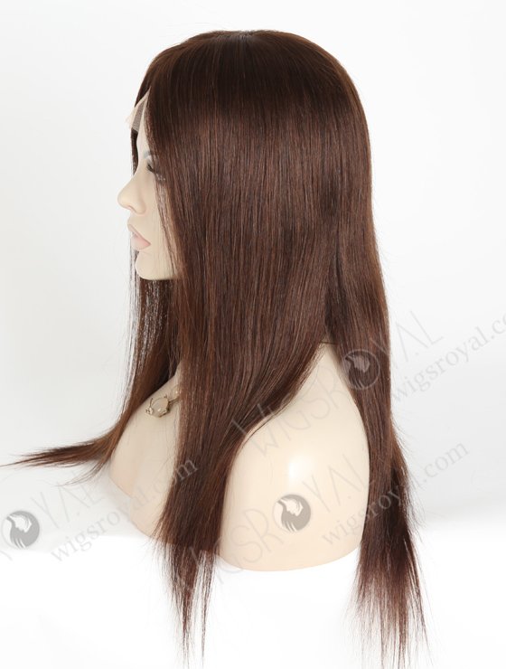 Good Wigs Online 16 Inch Colored Straight Human Hair Realistic Wigs For Women | In Stock European Virgin Hair 16" Straight 2a# Color Lace Front Silk Top Glueless Wig GLL-08006-3443