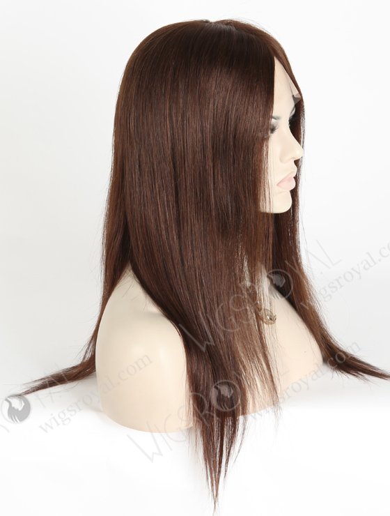Good Wigs Online 16 Inch Colored Straight Human Hair Realistic Wigs For Women | In Stock European Virgin Hair 16" Straight 2a# Color Lace Front Silk Top Glueless Wig GLL-08006-3445