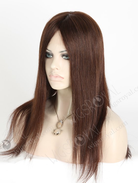 Best Wig Online Store Wholesale Natural Looking Wigs | In Stock European Virgin Hair 16" Straight 2a# Color Lace Front Silk Top Glueless Wig GLL-08009-3474