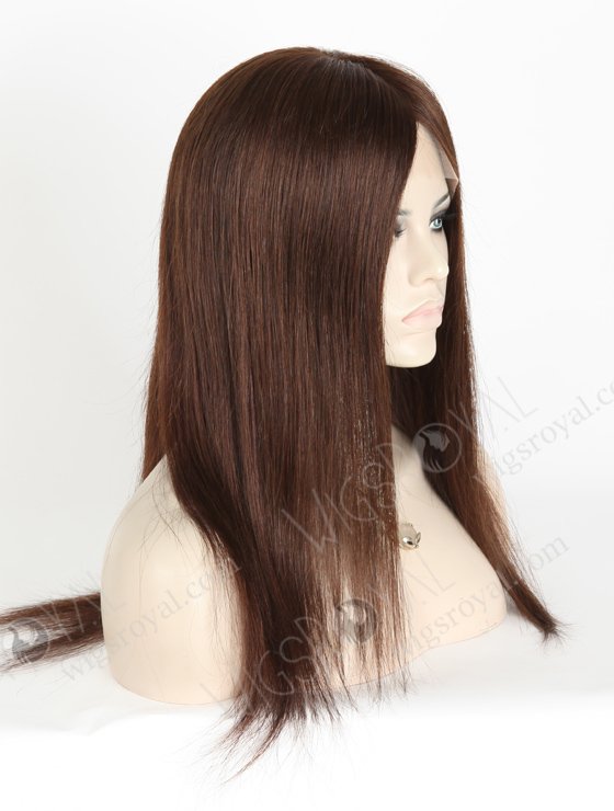 Best Wig Online Store Wholesale Natural Looking Wigs | In Stock European Virgin Hair 16" Straight 2a# Color Lace Front Silk Top Glueless Wig GLL-08009-3476