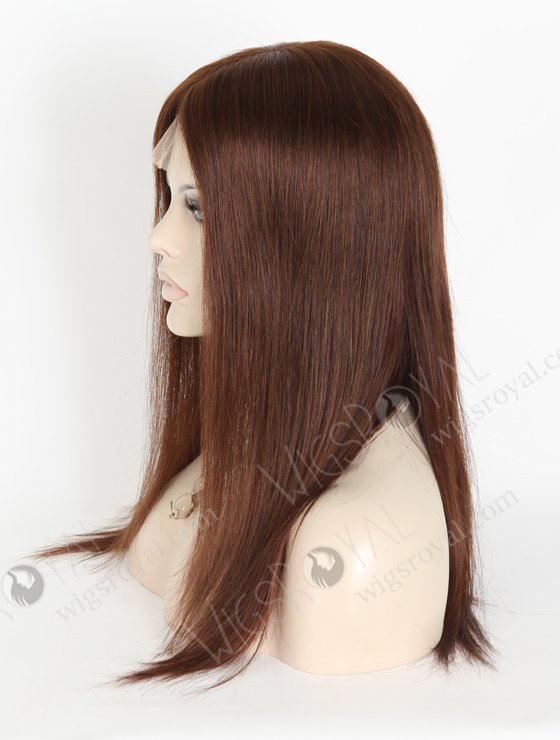 High Quality Wigs Online 16 Inch Real Human Hair Color #3 Lace Front Silk Top Glueless Wigs GLL-08004-3422