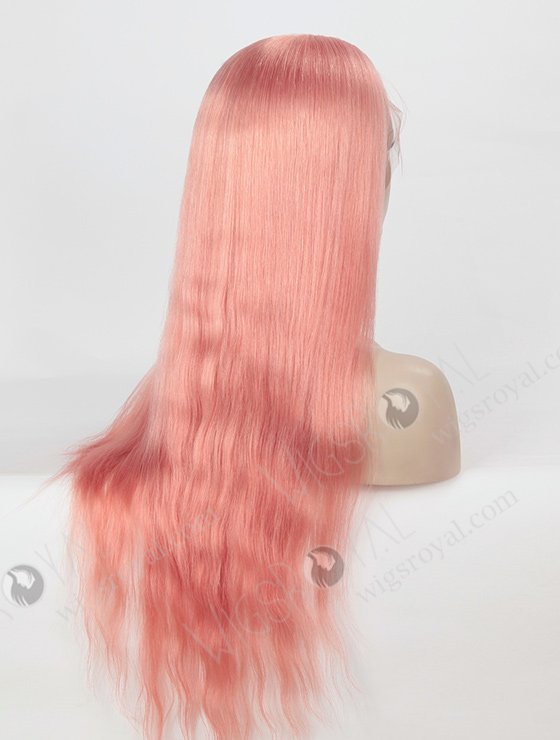Silky Straight Long Pink Color Peruvian Virgin Hair Wigs WR-LW-100-4102