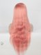 Silky Straight Long Pink Color Peruvian Virgin Hair Wigs WR-LW-100