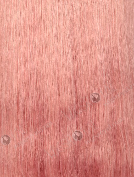 Silky Straight Long Pink Color Peruvian Virgin Hair Wigs WR-LW-100-4100
