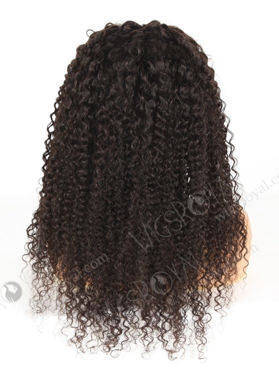 In Stock Brazilian Virgin Hair 22" Tight Curly Natural Color Lace Closure Wig CW-04003-3853