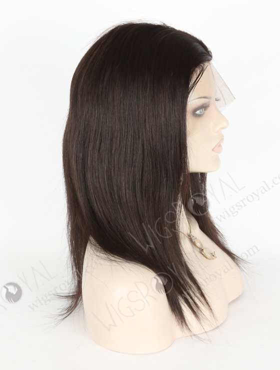 High Quality In Stock Malaysian Virgin Hair 14" Straight Natural Color Silk Top Full Lace Wig STW-321-3870
