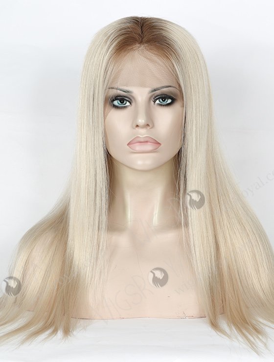 Silky Straight 20'' T9#/White Ombre Color Peruvian Virgin Hair Wigs WR-LW-112-4205